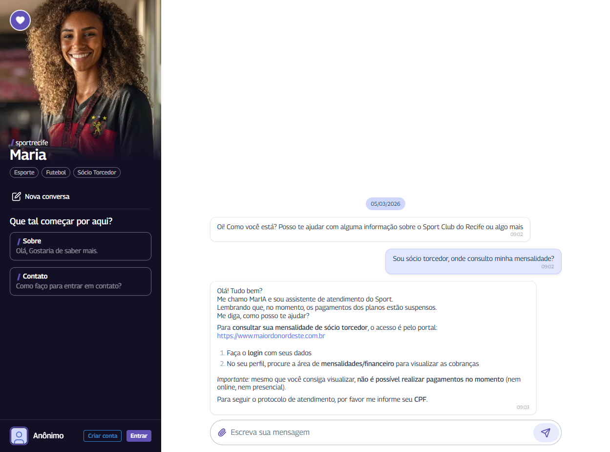 Sport Recife - conversa em andamento